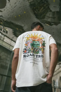 Other Side Store 'Road Trip' Organic Tee - Natural