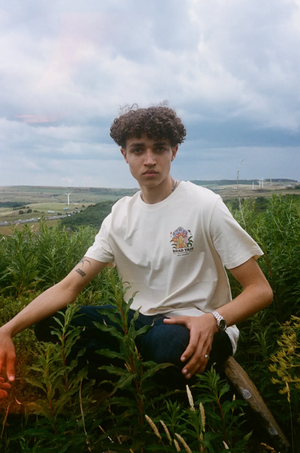 Other Side Store 'Road Trip' Organic Tee - Natural