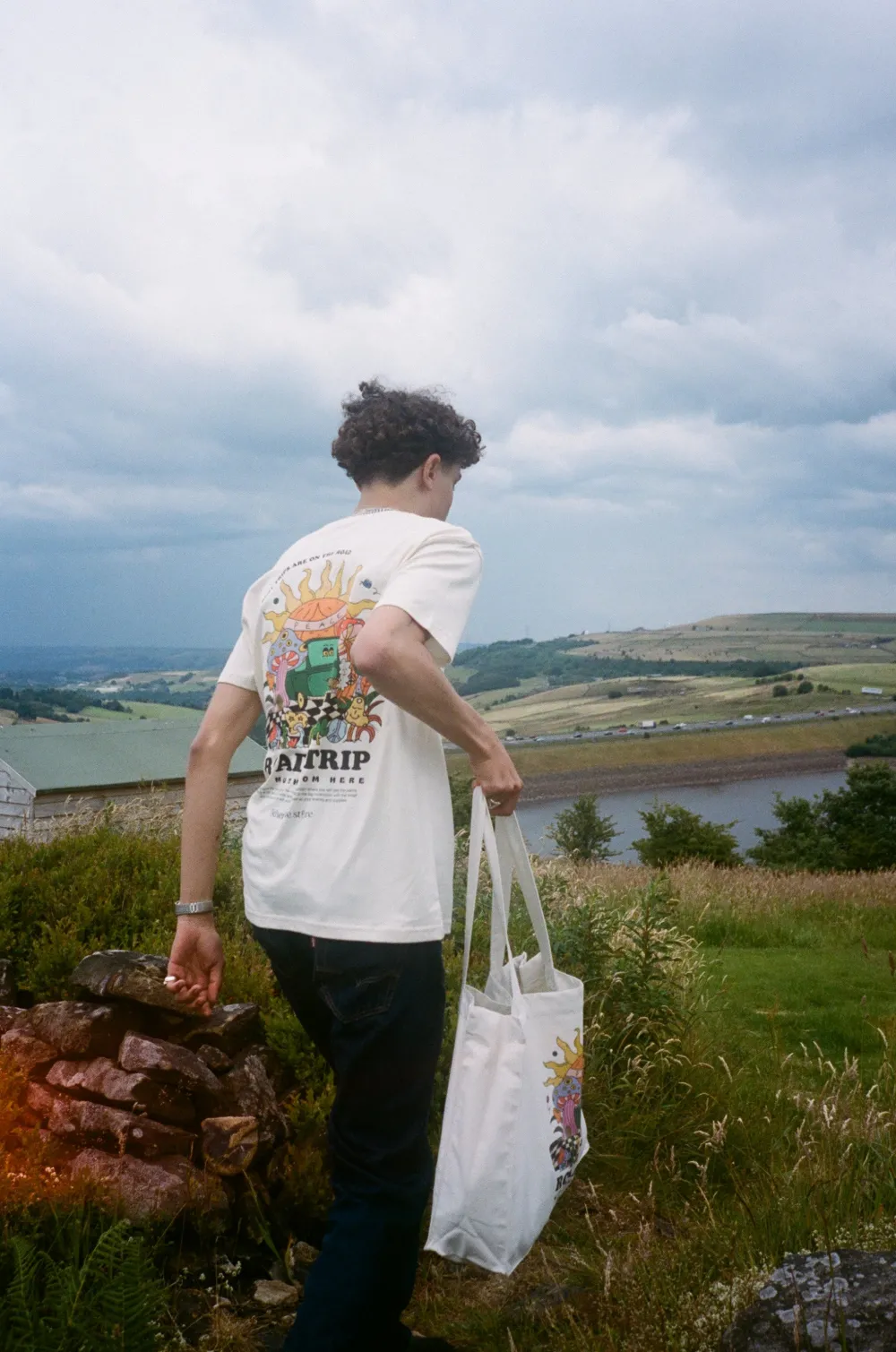 Other Side Store 'Road Trip' Organic Tee - Natural