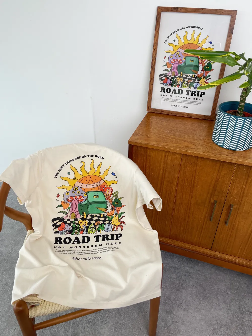 Discounted Bundles Other Side Store 'Road Trip' Organic Tee & Print Bundle