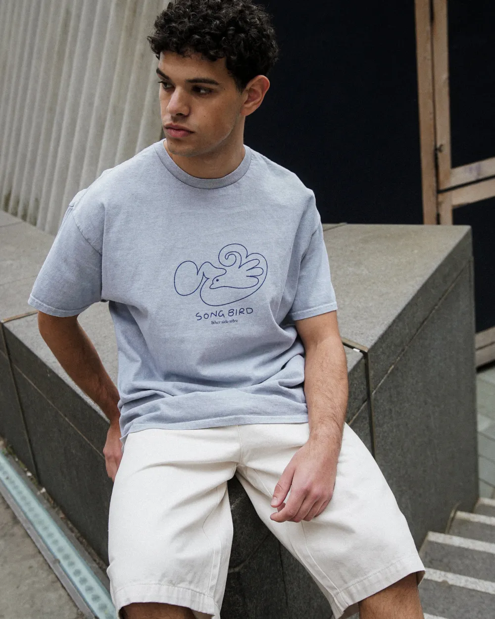 Other Side Store 'Song Bird' Vintage Washed Tee -