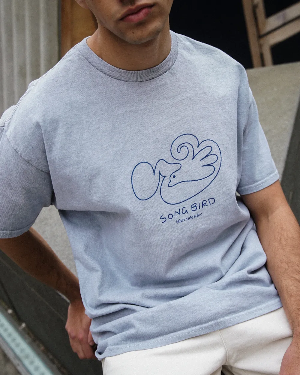 Other Side Store 'Song Bird' Vintage Washed Tee -