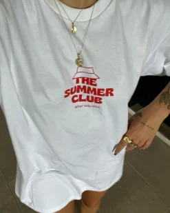 Other Side Store 'Summer Club' Tee - White