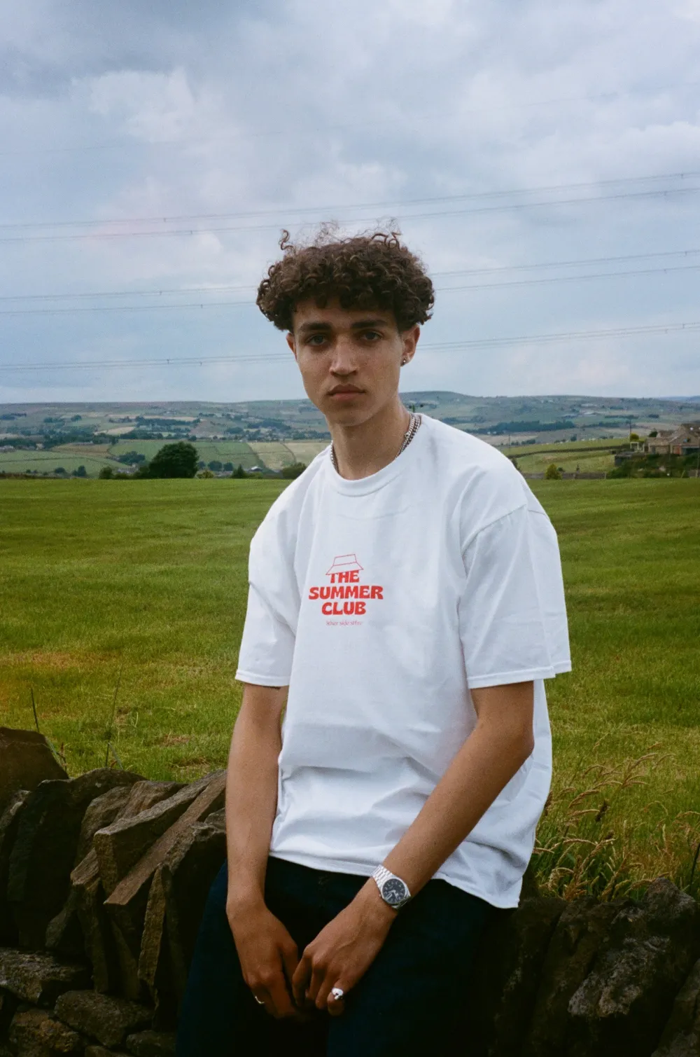 Other Side Store 'Summer Club' Tee - White