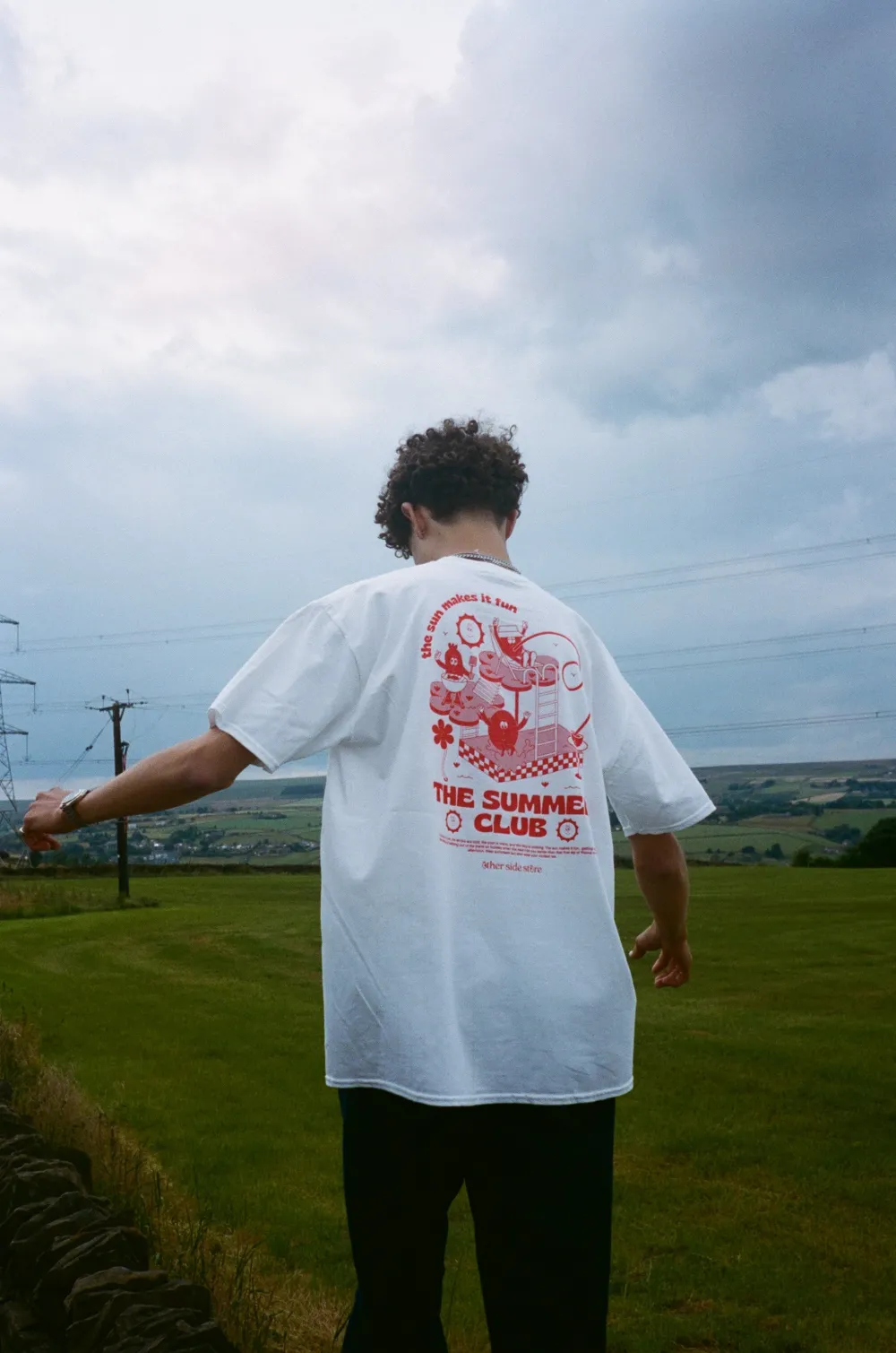 Other Side Store 'Summer Club' Tee - White