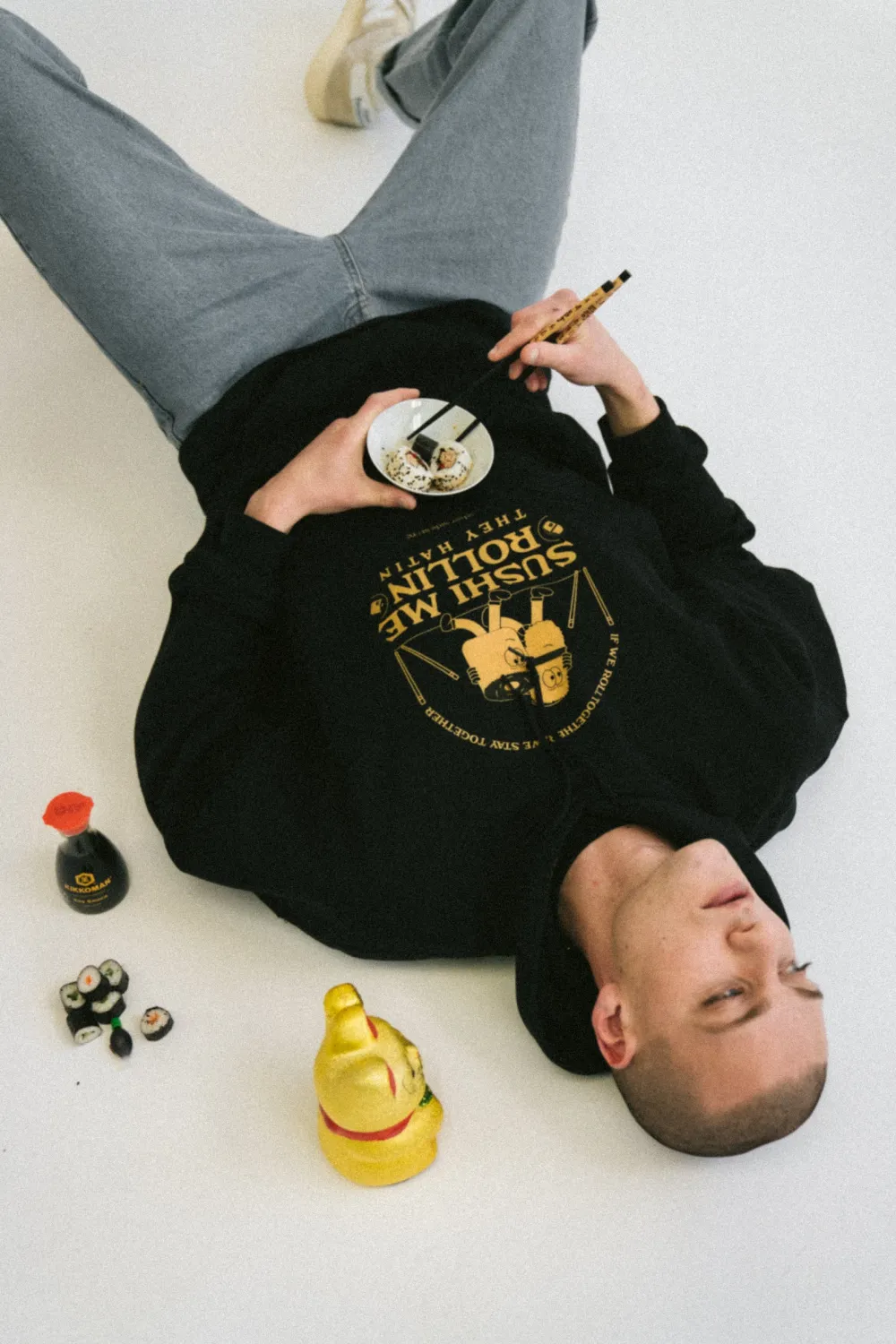Other Side Store 'Sushi Me Rollin' Hoodie - Black