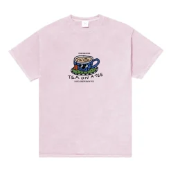 Other Side Store 'Tea on a Tee' Vintage Washed Tee - Light Pink