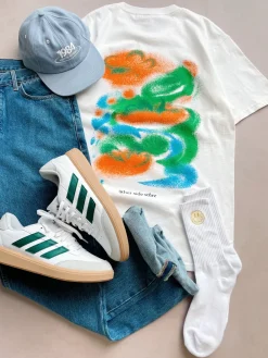 Other Side Store 'Tropical' Tee - White