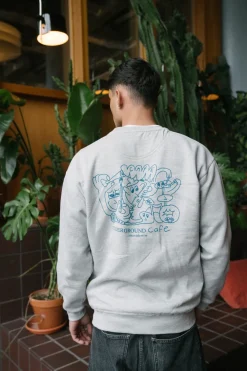 Other Side Store 'Underground Cafe' Sweater - Grey