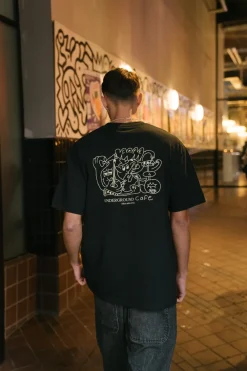 Other Side Store 'Underground Cafe' Tee - Black