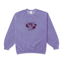 Other Side Store 'Wine, Dine &' Vintage Washed Sweater - Orchid