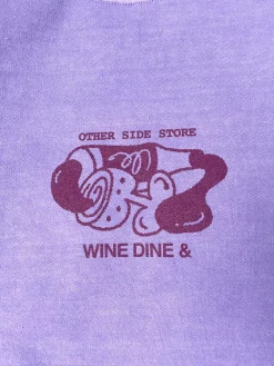 Other Side Store 'Wine, Dine &' Vintage Washed Sweater - Orchid