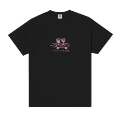 Other Side Store 'Wine Skate' Tee - Black/ Ecru/ Navy