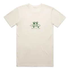 Other Side Store 'Wine Skate' Tee - Black/ Ecru/ Navy