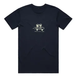 Other Side Store 'Wine Skate' Tee - Black/ Ecru/ Navy