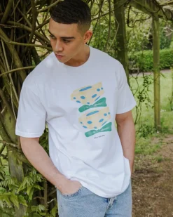 Other Side Store 'Yellow Flower' Tee - White