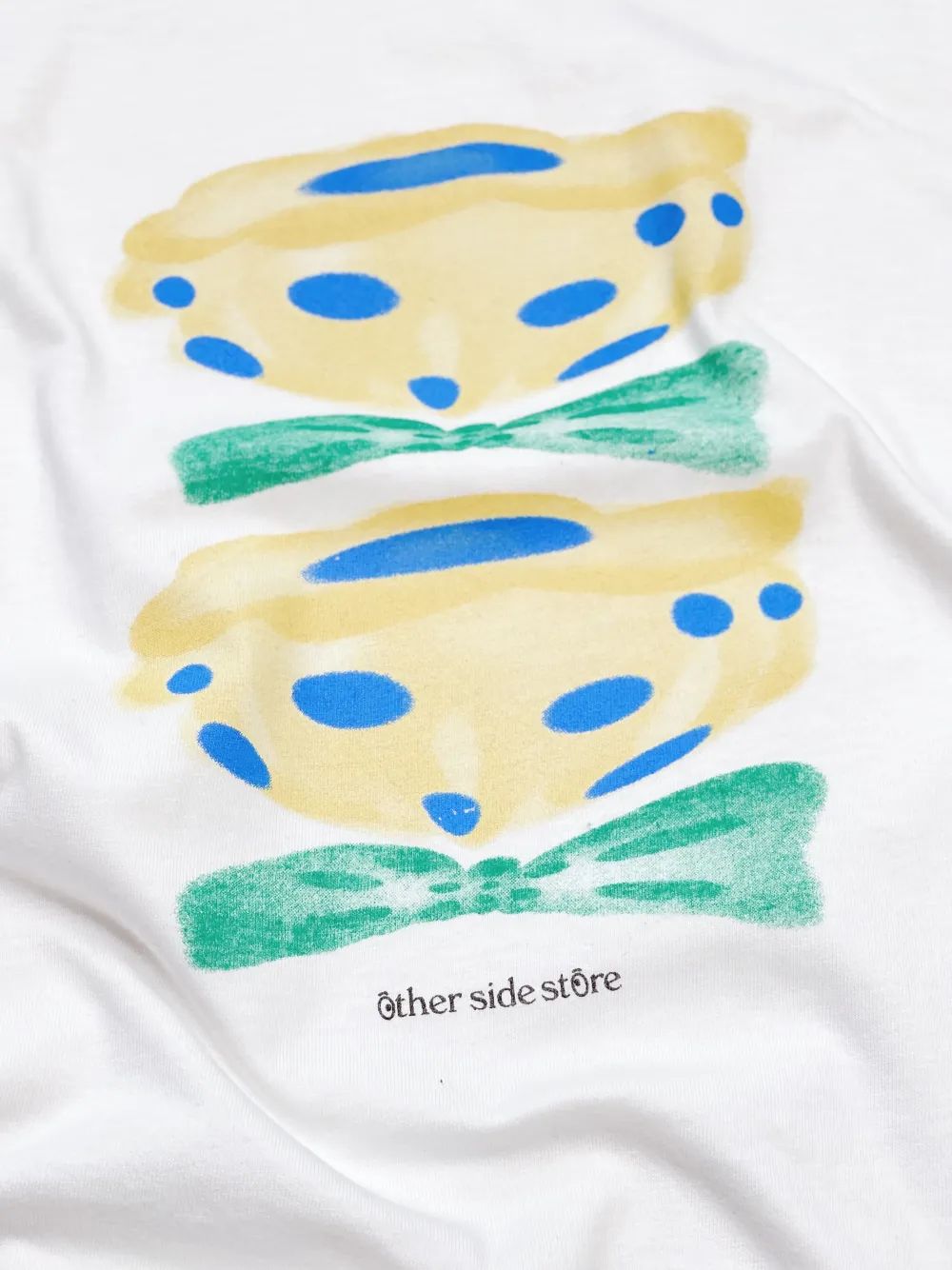 Other Side Store 'Yellow Flower' Tee - White