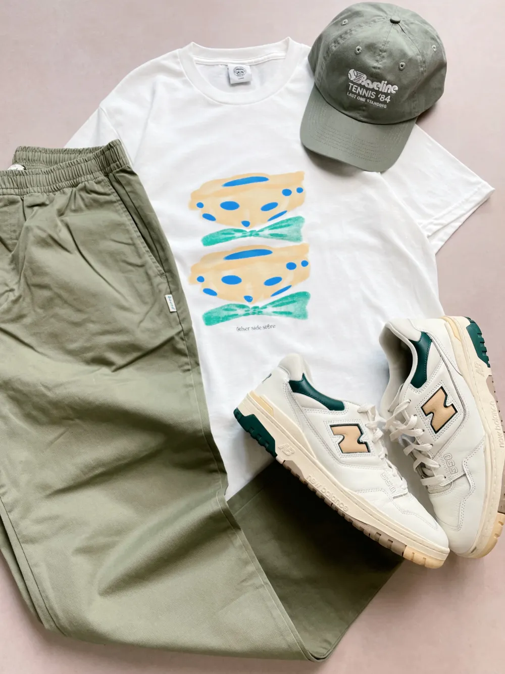 Other Side Store 'Yellow Flower' Tee - White