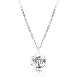 UN:IK Essentials Palms Pendant Necklace - Silver / Gold