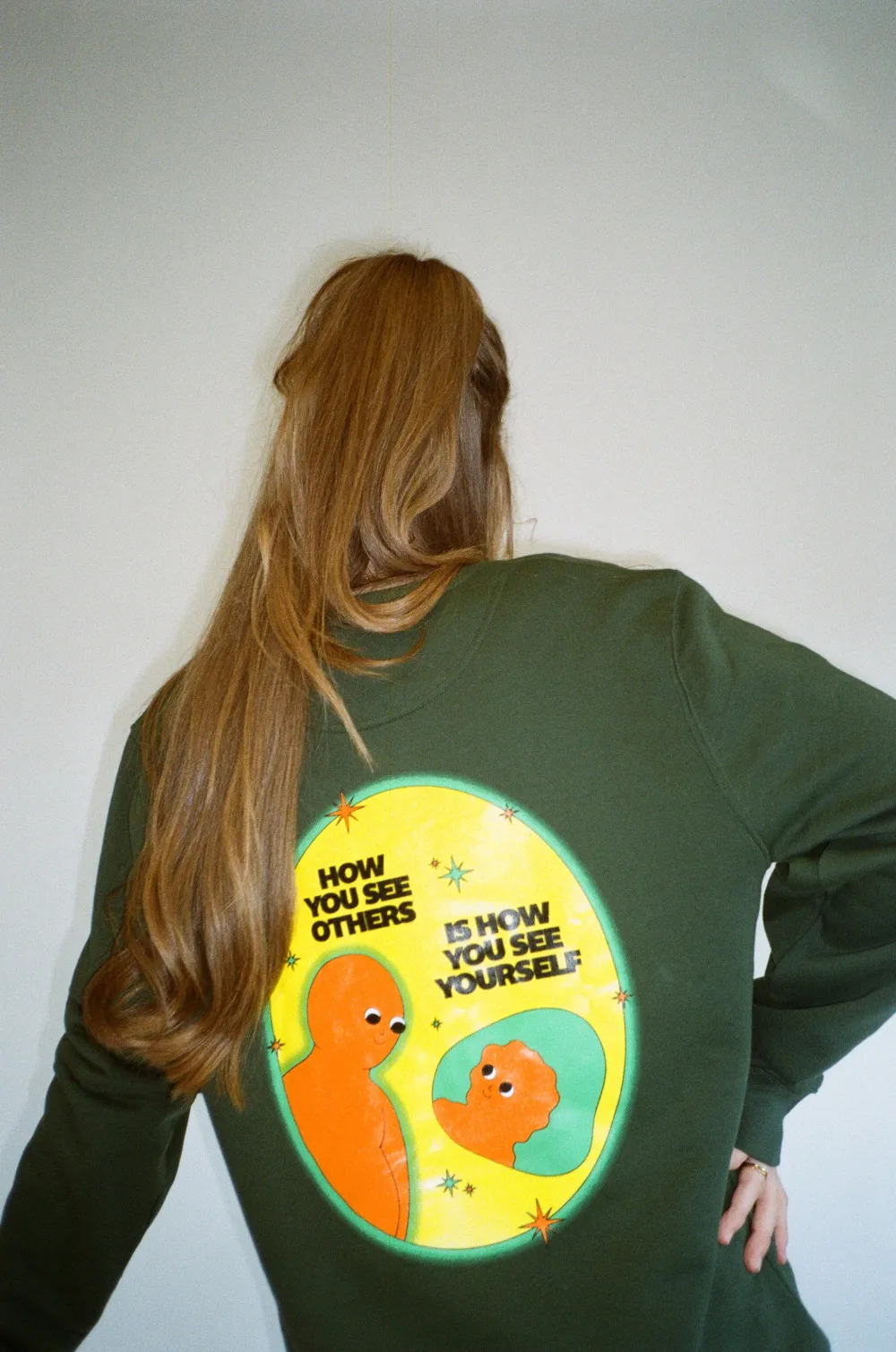 pleasurepardox.png Pleasure Paradox 'How You See Yourself' Sweater - Bottle Green