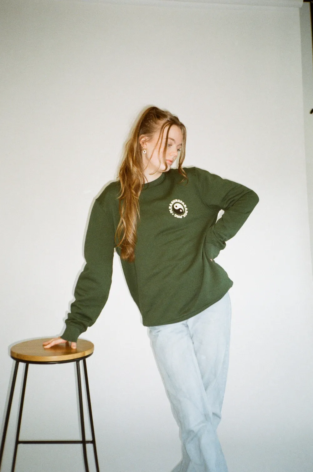 pleasurepardox.png Pleasure Paradox 'How You See Yourself' Sweater - Bottle Green