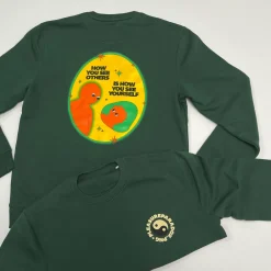 pleasurepardox.png Pleasure Paradox 'How You See Yourself' Sweater - Bottle Green