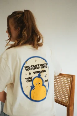 pleasurepardox.png Pleasure Paradox 'You Can't Hate Yourself' Natural Tee - Cream Print