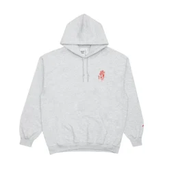 Pomme Frite 'Chips' Embroidered Hoodie - Ash