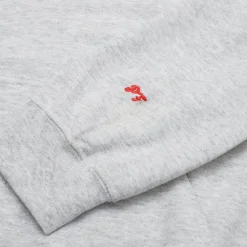 Pomme Frite 'Chips' Embroidered Hoodie - Ash