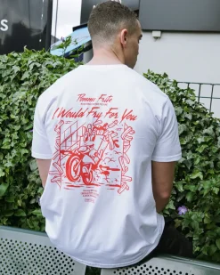 Pomme Frite 'Ride Or Fry' Tee - White