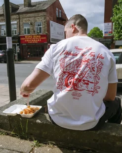 Pomme Frite 'Ride Or Fry' Tee - White