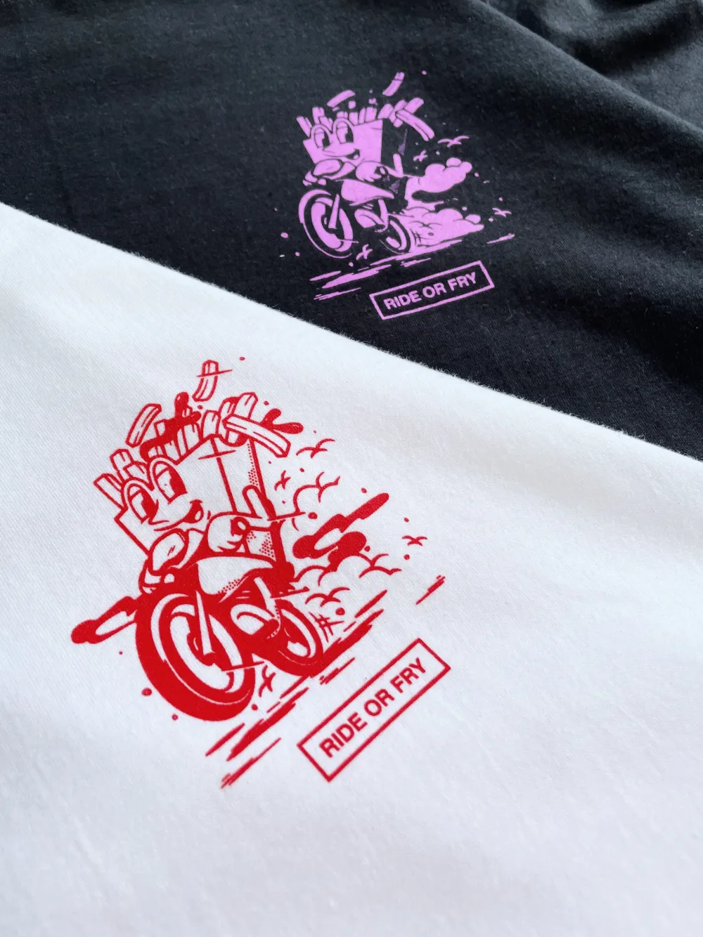 Pomme Frite 'Ride Or Fry' Tee - White