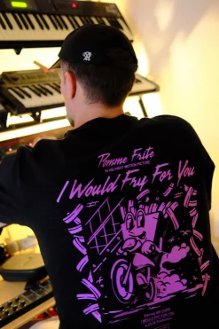 Pomme Frite 'Ride Or Fry' Tee - Black
