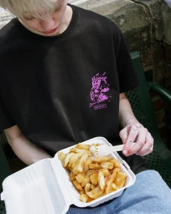 Pomme Frite 'Ride Or Fry' Tee - Black
