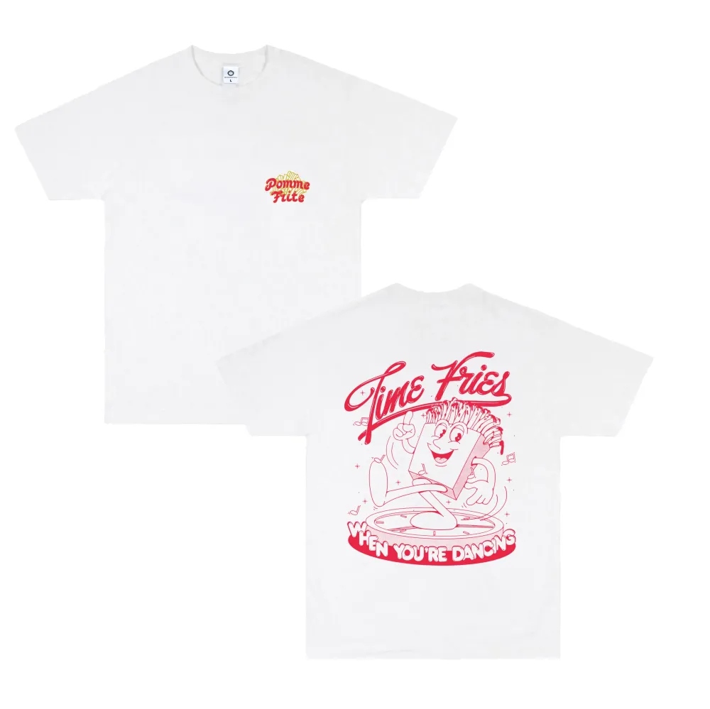 Pomme Frite 'Time Fries' Tee - White