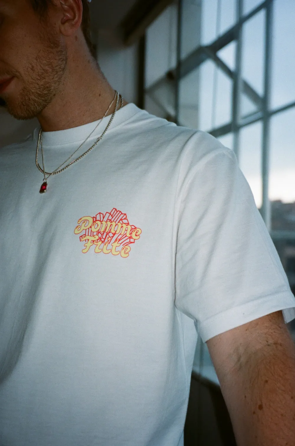 Pomme Frite 'Time Fries' Tee - White