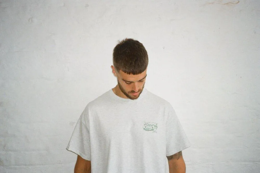 Pomme Frite x UN:IK 'Mr Chips' Tee - Ash Grey