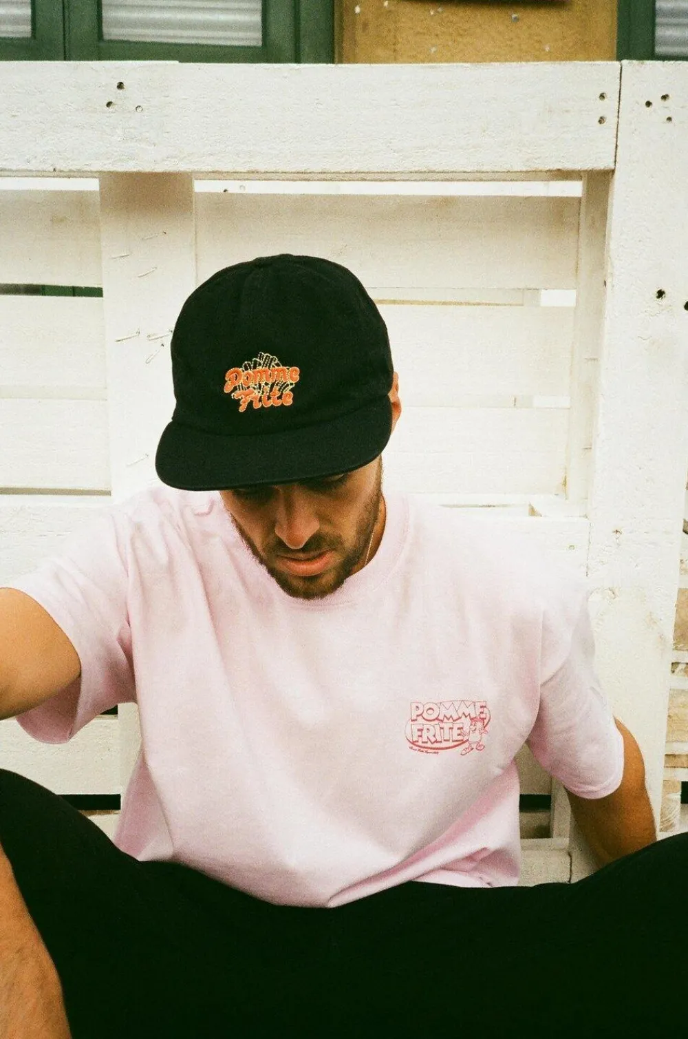 Pomme Frite x UN:IK 'Mr Chips' Tee - Pink