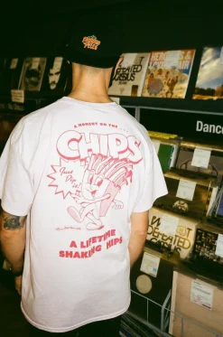 Pomme Frite x UN:IK 'Mr Chips' Tee - Pink