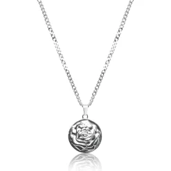 UN:IK Essentials Rose Pendant Necklace - Silver / Gold