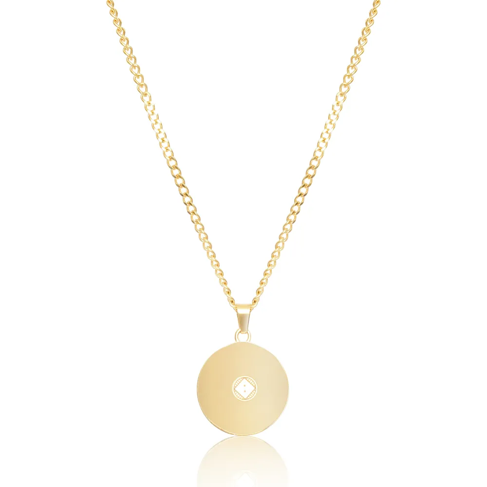 UN:IK Essentials Rose Pendant Necklace - Silver / Gold