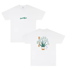 Seasonal Hero 'Aloe Vera' Tee - White