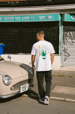 Seasonal Hero 'Aloe Vera' Tee - White