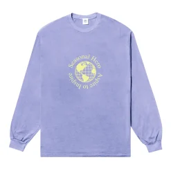 Seasonal Hero 'Aspire' Vintage Washed Longsleeve Tee - Orchid