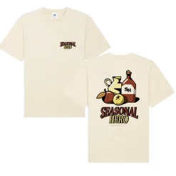 Seasonal Hero 'Coctel Style' Tee - Natural
