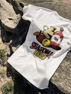 Seasonal Hero 'Coctel Style' Tee - Natural