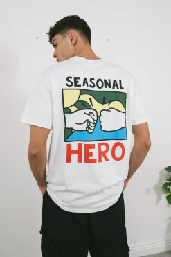 Seasonal Hero 'Flagship' Tee - White