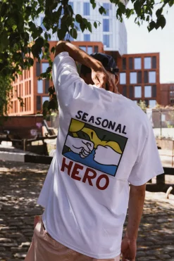 Seasonal Hero 'Flagship' Tee - White