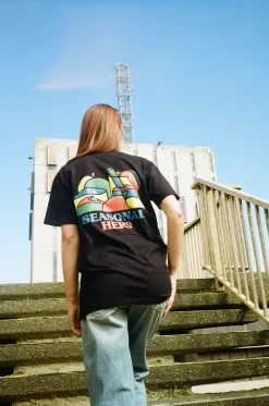 Seasonal Hero 'Fruity' Tee - Black