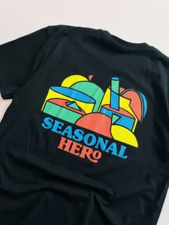 Seasonal Hero 'Fruity' Tee - Black
